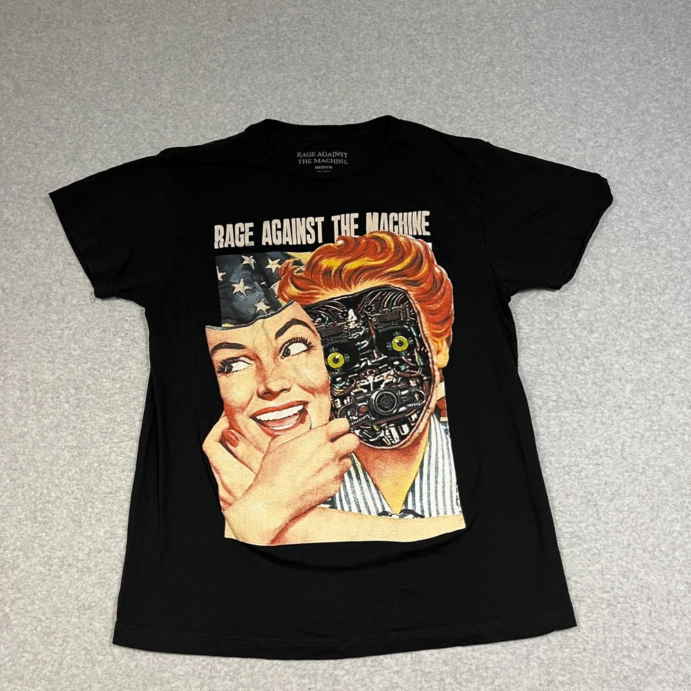 Rage Against The Machine T Shirt Mens Medium Black Public Service Announcement